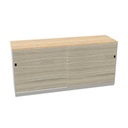 2-Store 160 x 72 (Cabinet Color: Silver | Material Doors: Melamine | Melamine Color: 0R - Driftwood)